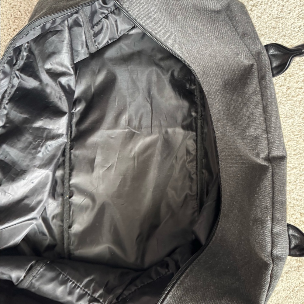 John Varvatos Gray Canvas Duffel Bag - Picture 3 of 5